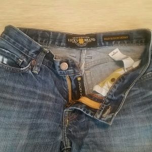 Lucky Brand Jeans Size 27 Riley Slouch Skinny Crop